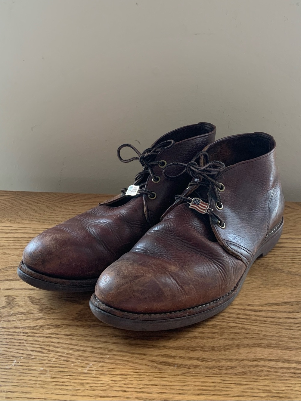 Red Wing Genuine Leather Men’s Lace Up Work Shoes Ankle Boots Made in USA 9.5